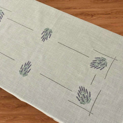 Lavender Provence Elegant Linen-Blend Table Cover for Sophisticated Dining- Très Elite- Très Elite