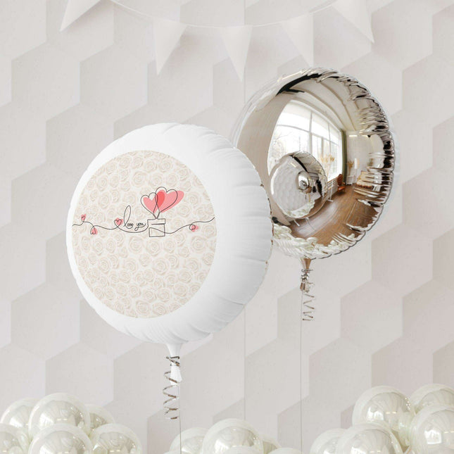 Lavish Mylar Helium Balloon for Valentine's Day - Elegant, Durable, and Perfect for Celebrations