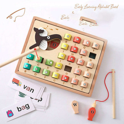 Learn & Catch: Interactive Wooden Fishing Puzzle - Très Elite