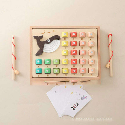 Learn & Catch: Interactive Wooden Fishing Puzzle - Très Elite