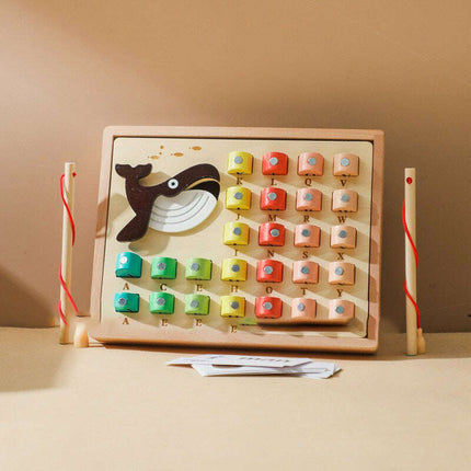 Learn & Catch: Interactive Wooden Fishing Puzzle - Très Elite