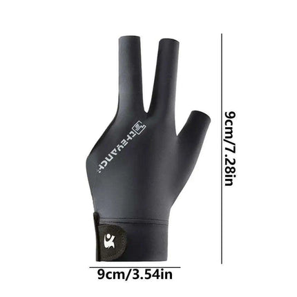 Left-Handed Billiards Glove - Three-Finger Design for Superior Performance - Très Elite