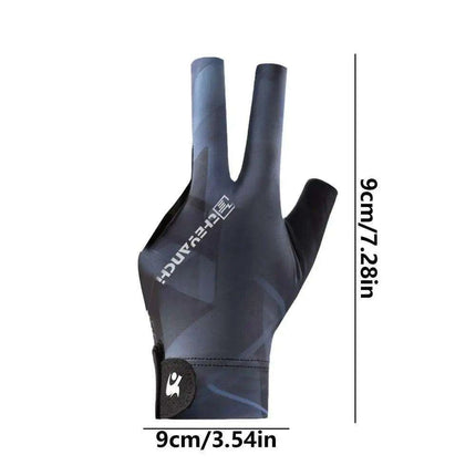 Left-Handed Billiards Glove - Three-Finger Design for Superior Performance - Très Elite