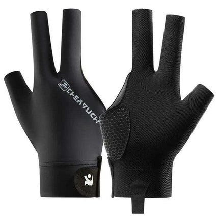 Left-Handed Billiards Glove - Three-Finger Design for Superior Performance - Très Elite