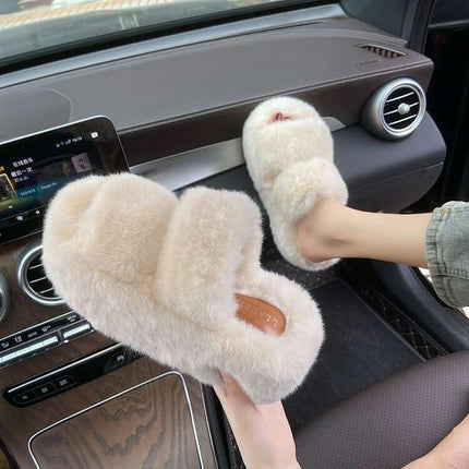 Leisure Fleece-lined Platform Slippers - Très Elite