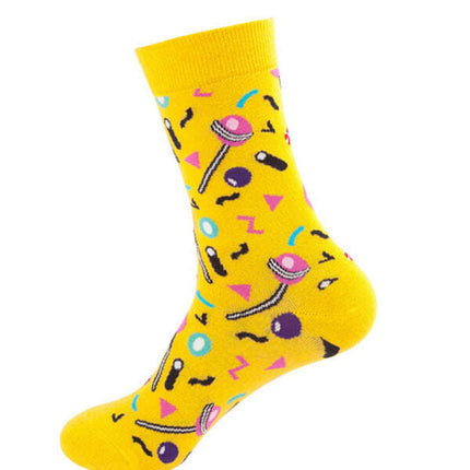 Leisure Patterned Cotton Women's Socks - Très Elite