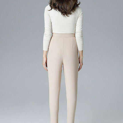 Lenitif Women's Chic Loose Fit Pants with Waist Accentuation - Très Elite