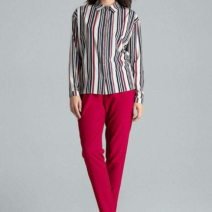 Lenitif's Chic Button-Up Relaxed Fit Long Sleeve Shirt - Très Elite