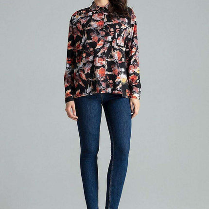 Lenitif's Chic Button-Up Relaxed Fit Long Sleeve Shirt - Très Elite