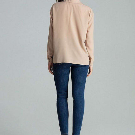 Lenitif's Chic Button-Up Relaxed Fit Long Sleeve Shirt - Très Elite