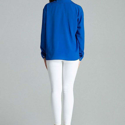 Lenitif's Chic Button-Up Relaxed Fit Long Sleeve Shirt - Très Elite