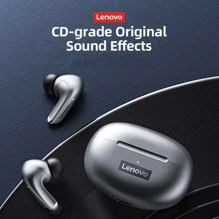 Lenovo LP5 True Wireless Earbuds - Superior Sound Quality, Sweat-Resistant, Active Noise-Cancellation - Très Elite