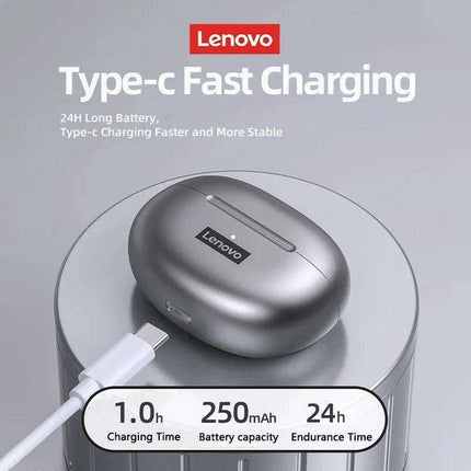 Lenovo LP5 True Wireless Earbuds - Superior Sound Quality, Sweat-Resistant, Active Noise-Cancellation - Très Elite