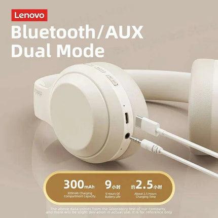 Lenovo TH10 Wireless ANC Stereo Headphones with Powerful Bass and Sweat-Resistant Design - Très Elite