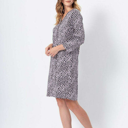 Leopard Luxe Cotton Sleep Shirt - Très Elite