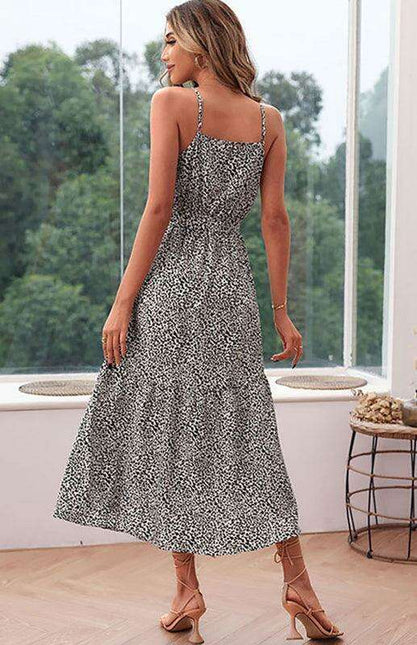 Leopard Print Lace-Up Off-Shoulder Bodycon Dress - Elegant and Stylish