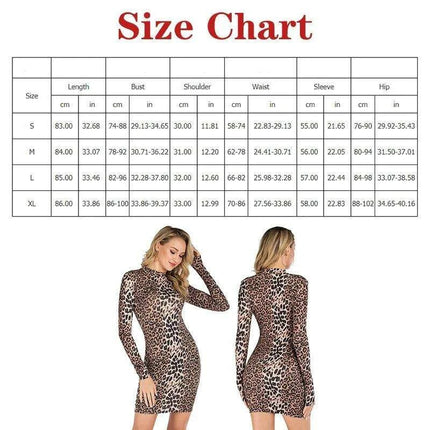 Leopard Print Sheath Dress - Elegant Autumn Essentials - Très Elite