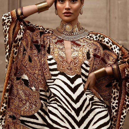 Leopard Print Skirt Dress: Women's Chic Lounge Attire - Effortlessly Stylish - Très Elite