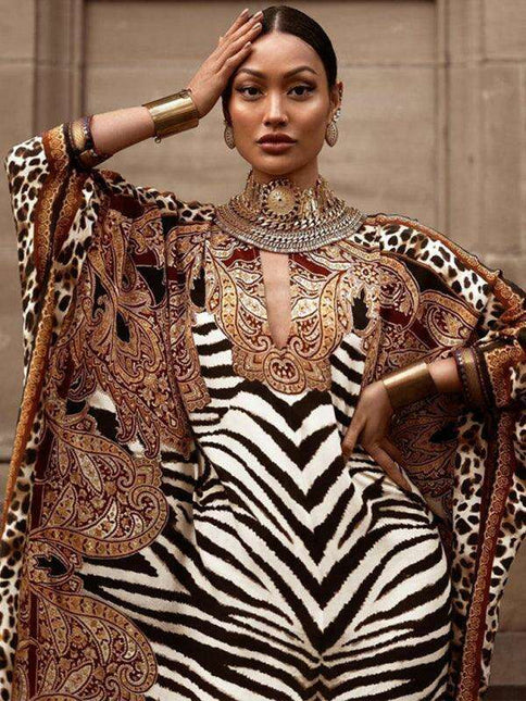 Leopard Print Skirt Dress: Women's Chic Lounge Attire - Effortlessly Stylish