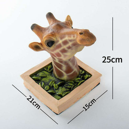 Lifelike 3D Giraffe Wall Sculpture - Bring Nature's Grace into Your Home