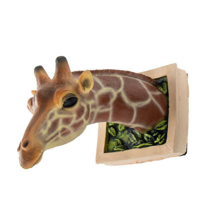Lifelike 3D Giraffe Wall Sculpture - Bring Nature's Grace into Your Home