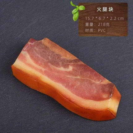 Lifelike Meat Replica Props for Photography and Home Decor - Realistic Steak, Pork, and Bacon Models - Très Elite