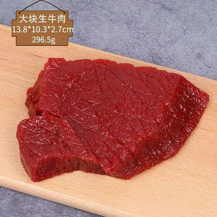 Lifelike Meat Replica Props for Photography and Home Decor - Realistic Steak, Pork, and Bacon Models - Très Elite