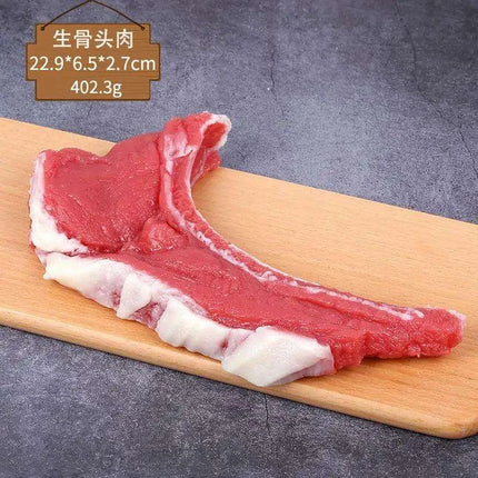 Lifelike Meat Replica Props for Photography and Home Decor - Realistic Steak, Pork, and Bacon Models - Très Elite