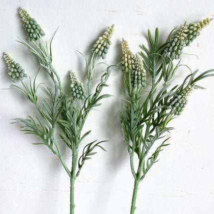 Lifelike Nature-Inspired Plastic Cereal Plant Branches - Set of Realistic Green Accents - Très Elite