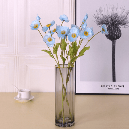 Lifelike Poppy Silk Floral Arrangement..