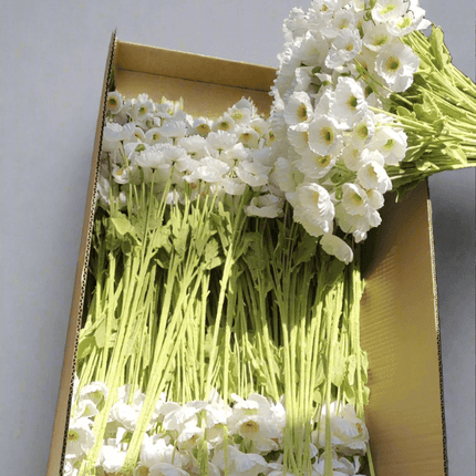 Lifelike Poppy Silk Floral Arrangement..