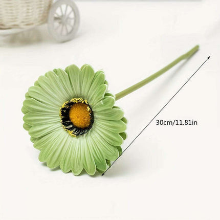 Lifelike Silk Gerbera Daisy Arrangement: Stunning Artificial Floral Decor for Any Occasion..