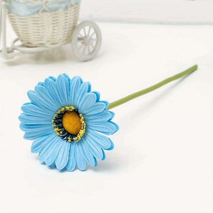 Lifelike Silk Gerbera Daisy Arrangement: Stunning Artificial Floral Decor for Any Occasion..