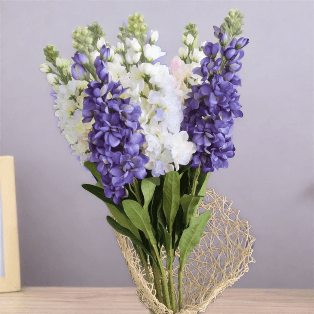 Lifelike Silk Hyacinth Flower Stem - Elegant Artificial Floral Accent