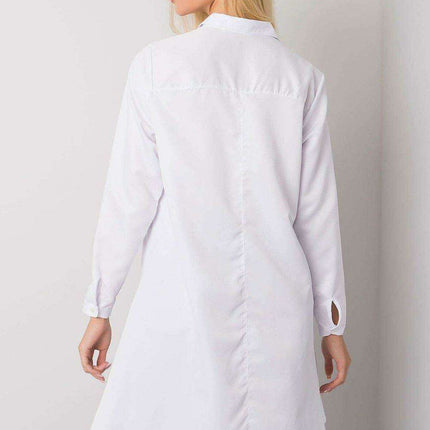 Light Blue Longline Button-Up Shirt - Stylish Comfort for Every Occasion - Très Elite