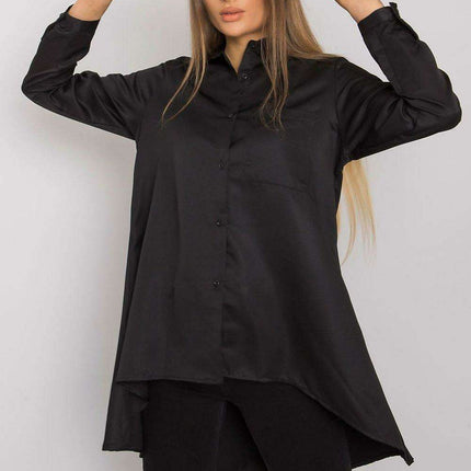 Light Blue Longline Button-Up Shirt - Stylish Comfort for Every Occasion - Très Elite