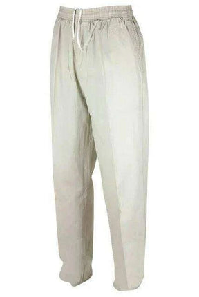 Light Cream Linen Harem Trousers for Men - Perfect for Hajj and Umrah - Très Elite