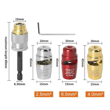 Lightweight Aluminum Wire Stripping Toolkit for Electricians: Efficient and Portable Solution..