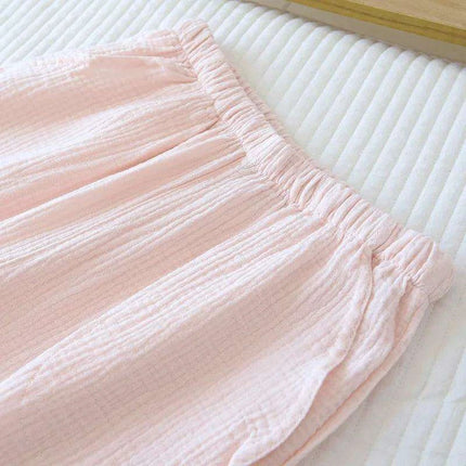 Lightweight Double-Layer Cotton Lounge Pants for Women - Cozy Sleepwear Bottoms - Très Elite