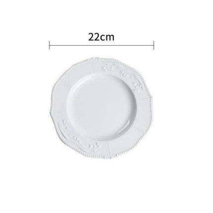 Lily Valley Luxe Porcelain Dining Plate Set - Très Elite