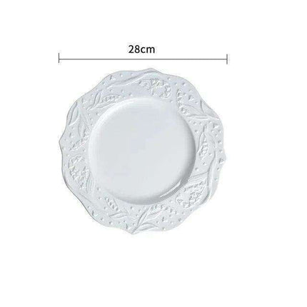Lily Valley Luxe Porcelain Dining Plate Set - Très Elite