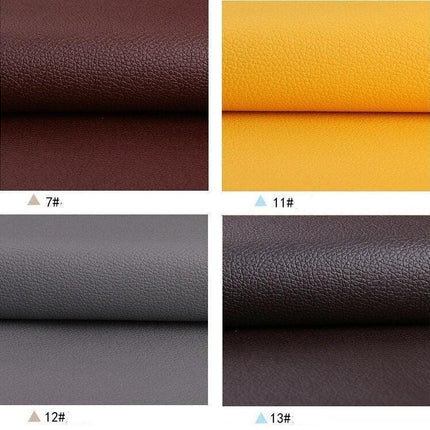 Litchi PU Leather Crafting Kit: Versatile DIY Fabric Set for Creative Projects