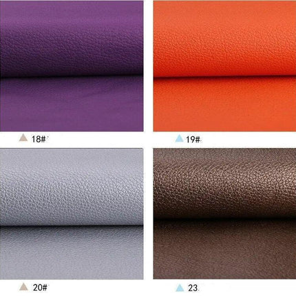 Litchi PU Leather Crafting Kit: Versatile DIY Fabric Set for Creative Projects