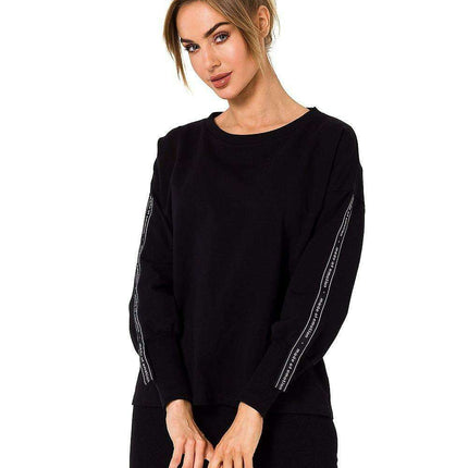 Logo Stripe Casual Pullover