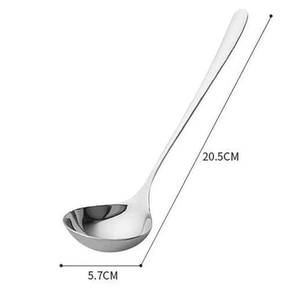 Long Handled Stainless Steel Spoon for Hot Pot, Ice Cream, and More - Très Elite