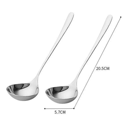 Long Handled Stainless Steel Spoon for Hot Pot, Ice Cream, and More - Très Elite