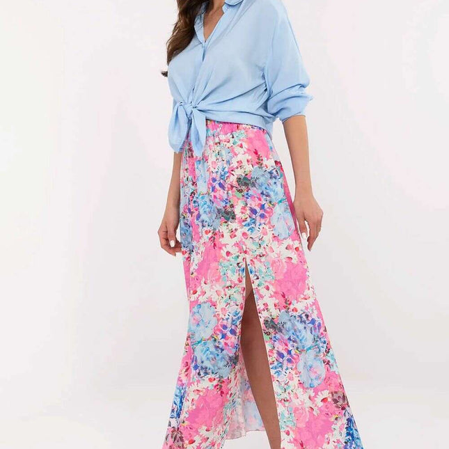Long Skirt Model 211429 Floral Multicolor Midi For Women