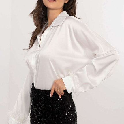 Long Sleeve Shirt 203104 Women Brown Polyester Blend - Très Elite