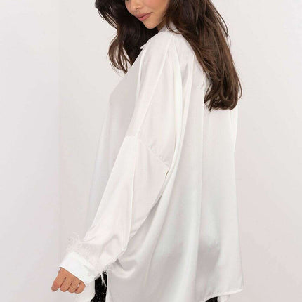 Long Sleeve Shirt 203104 Women Brown Polyester Blend - Très Elite