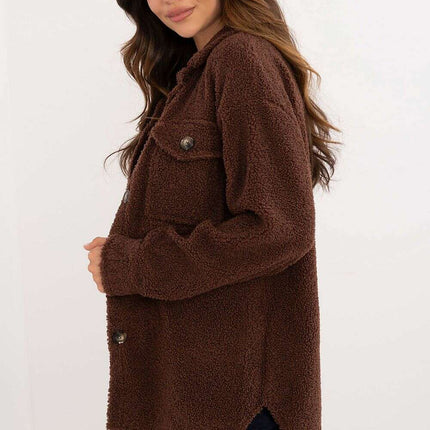 Long Sleeve Shirt Model 200977 Womens Plush Polyester Top - Très Elite